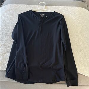 Barbell Apparel Men's Black Long Sleeve Shirt